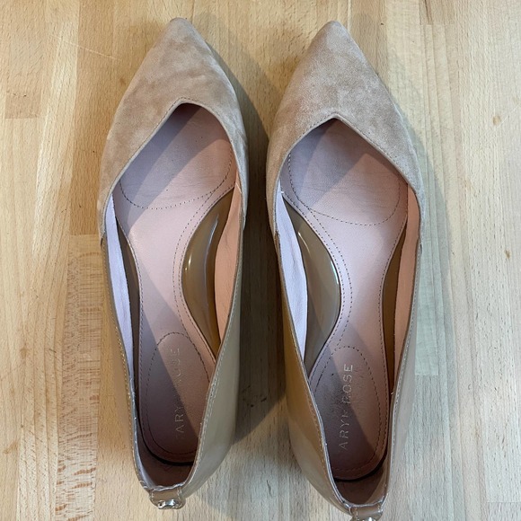 Taryn Rose "Francine" Suede and Patent Leather Flats - Picture 6 of 10